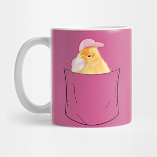 Cool Bubblegum Blowing Chick Pocket Pet Mug